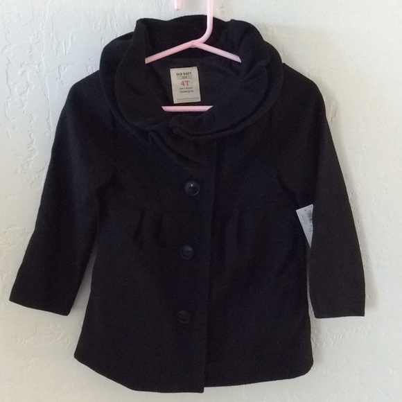 OLD NAVY black dress coat Size 4T Girls - Picture 4 of 4